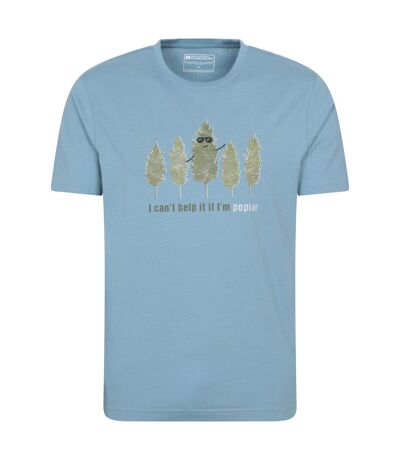 Mens poplar tree t-shirt blue Mountain Warehouse