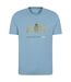 Mens poplar tree t-shirt blue Mountain Warehouse-1