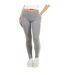 Legging Motif/style Rayure Latérale Femme Gris Chiné Blanc Brave Soul-2