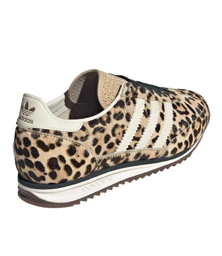 Womens/ladies Sl72 Suede Trainers Leopard Adidas