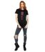 Disney - T-shirt CARS LIGHTNING MCQUEEN STRIPES - Femme (Noir) - UTBI16071-4