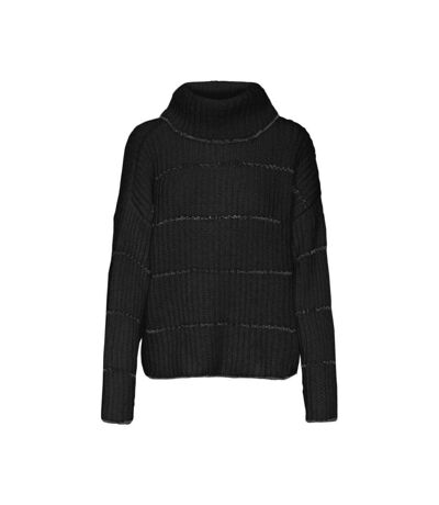 Pull Noir/Argent Femme Vero Moda Shila - L