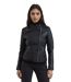 Blouson Chic Femme Noir en Simili Cuir - élégant et Confortable avec Poches Zippées et Col Large-1