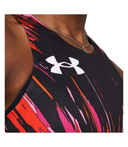 Womens/ladies Pro Runner Tank Top Black Under Armour