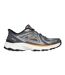 Mens Mesh Metallic Insert Trainers Grey Orange Skechers-3