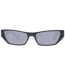 Unisex Adult Rectangular Sunglasses One Size Black Guess-1