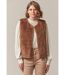 Veste sans manches en imitation fourrure FUZZY-1