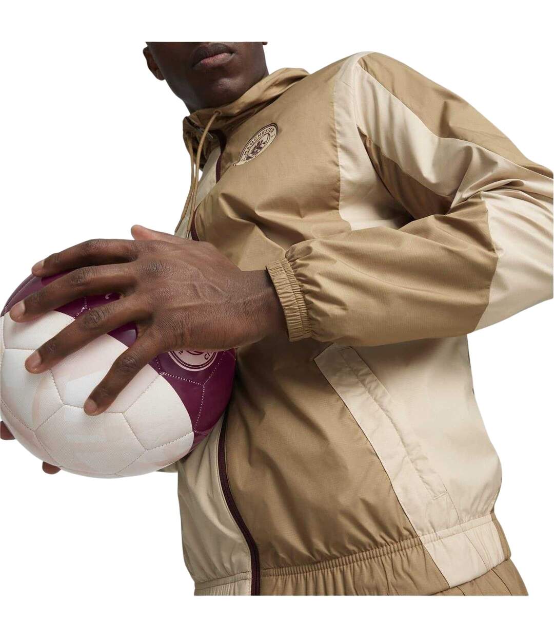Mens Manchester City Woven Jacket Sand Puma-4
