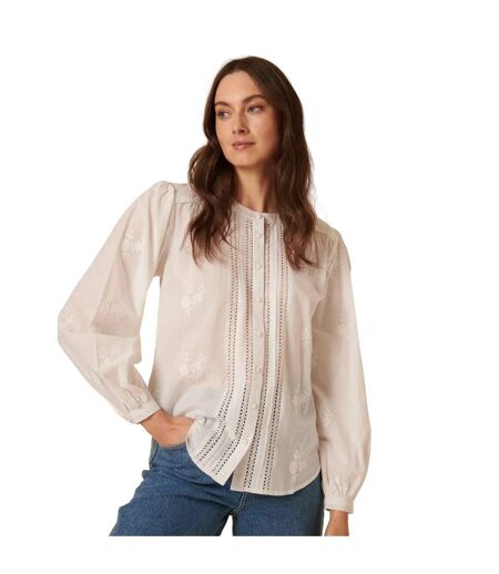 Blouse Manches Longues Motif/style Broderie Femme Blanc Nobody´s Child