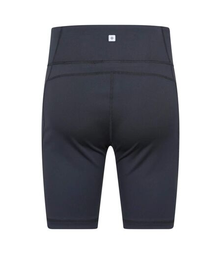 Womens/ladies Bounce Legging Shorts Jet Black Mountain Warehouse