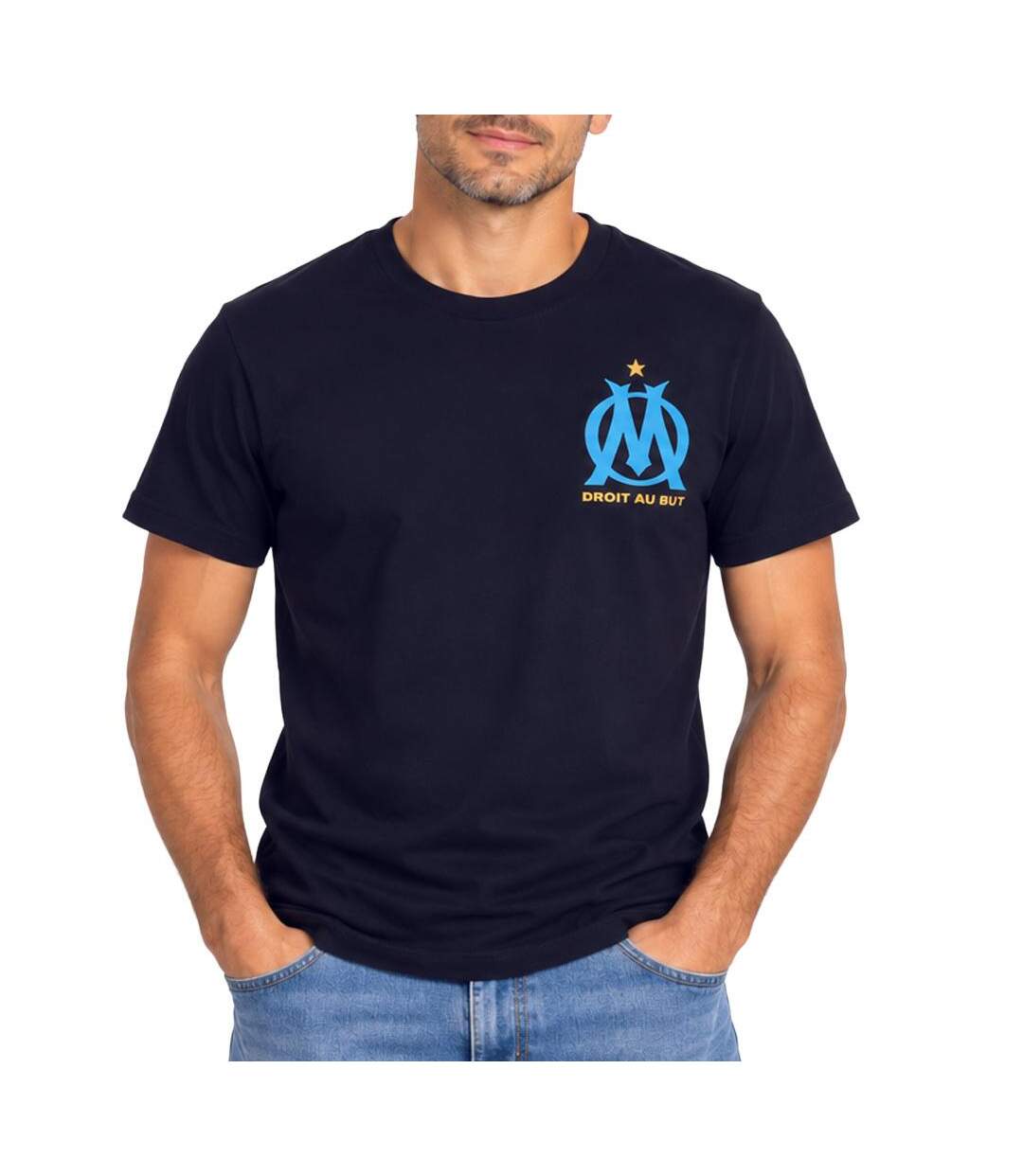 T-shirt marine homme olympique de marseille g23021t-1