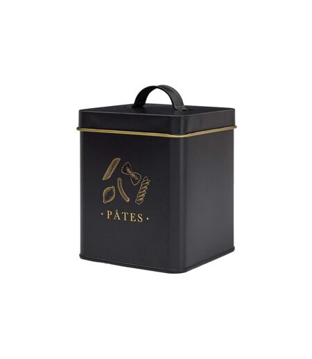 Boîte à Pâtes en Métal Lounge 19cm Noir