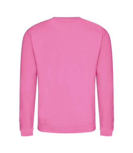 AWDis Just Hoods AWDis Unisex Crew Neck Plain Sweatshirt (280 GSM) (Candyfloss Pink) - UTRW2014