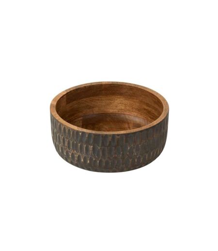 Coupelle Déco en Bois Baso 15cm Naturel & Noir