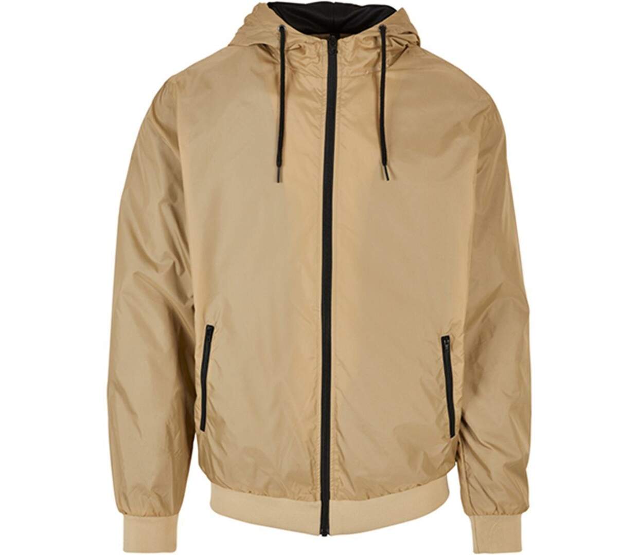 Coupe-vent style bomber - homme - BY016 - beige et noir-1