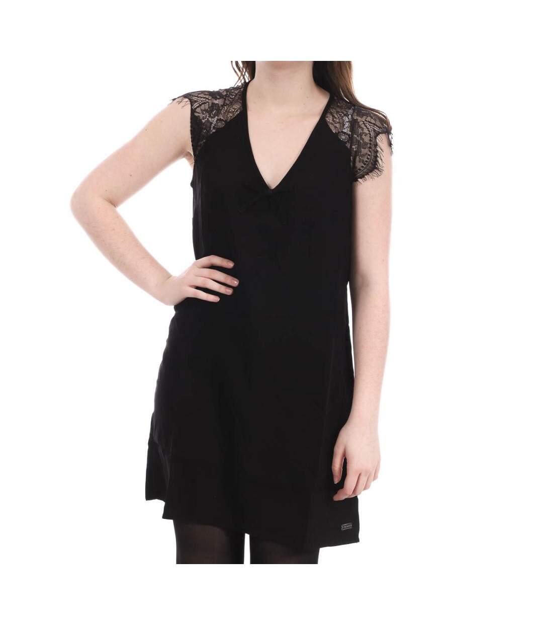 Robe Noir dentelle femme Teddy Smith Verana - M-1