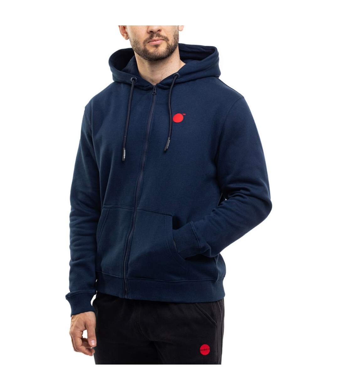 Sweat À Capuche Pecos Homme Bleu Marine Ozoshi-1