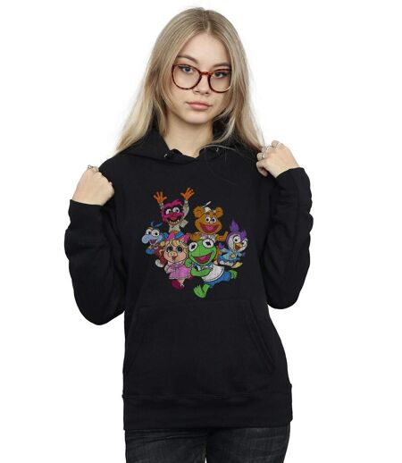 Disney Femmes/Les femmes The Muppets Muppet Babies Colour Group Sweat à capuche (Noir) - UTBI12197