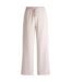 Bas De Pyjama Motif/style À Rayures Femme Rose Pastel Off White-2