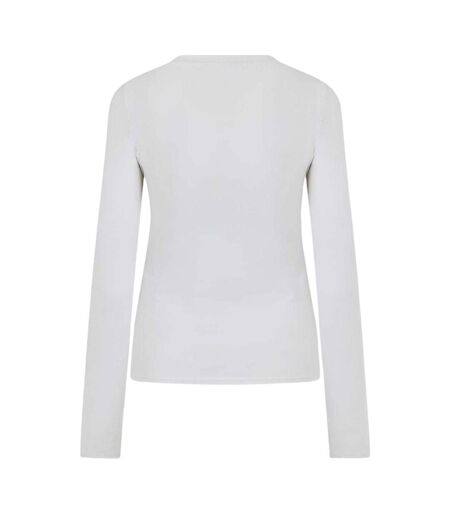Womens/ladies Sculpt Long-sleeved T-shirt Stone Mars