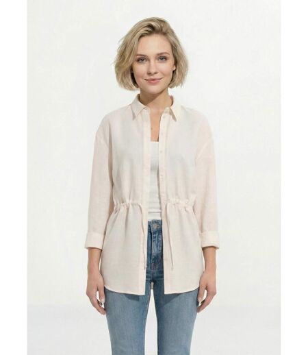 Surchemise boutonnée ceinturée
