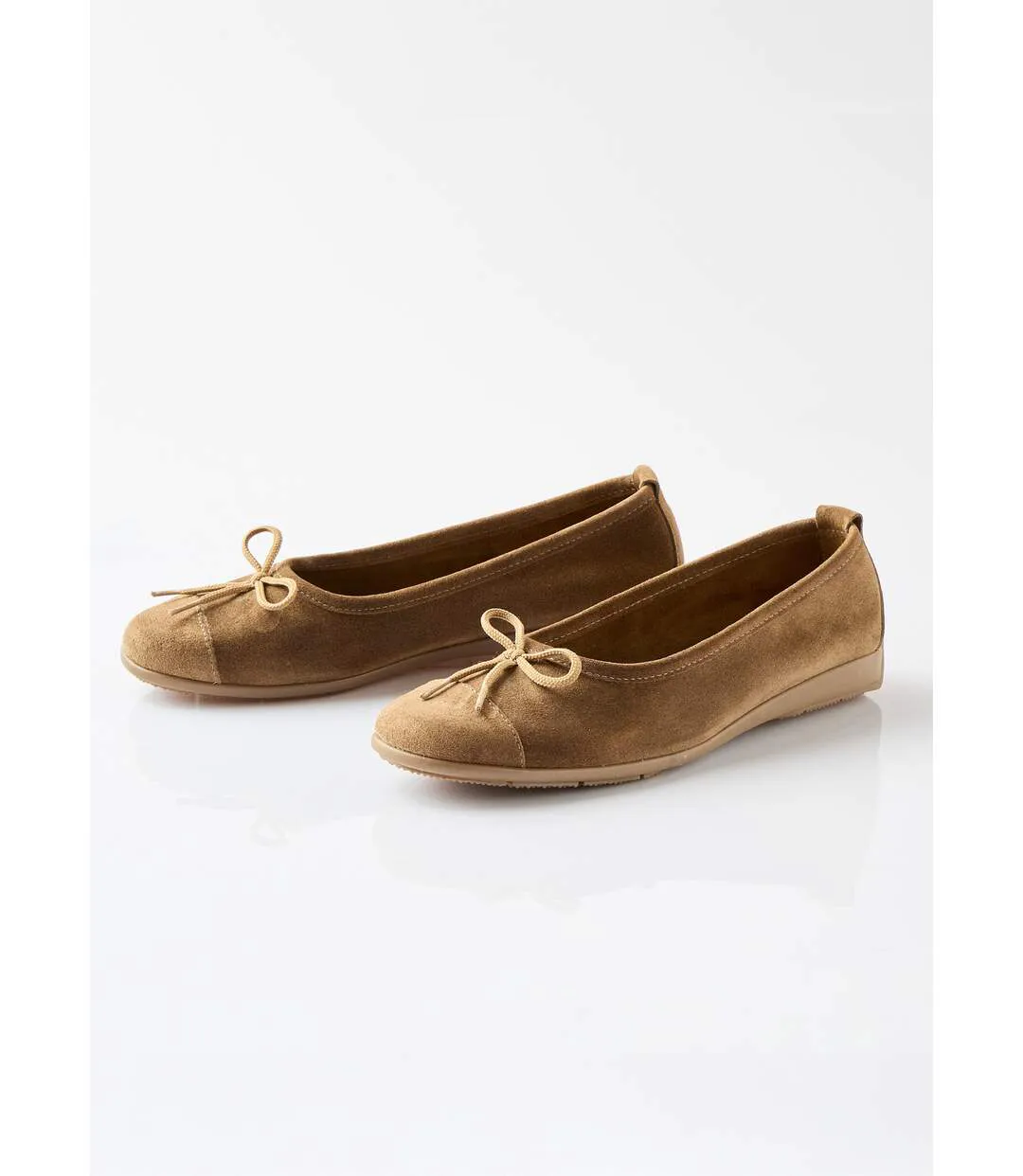Ballerines souples largeur confort cuir velouté-4