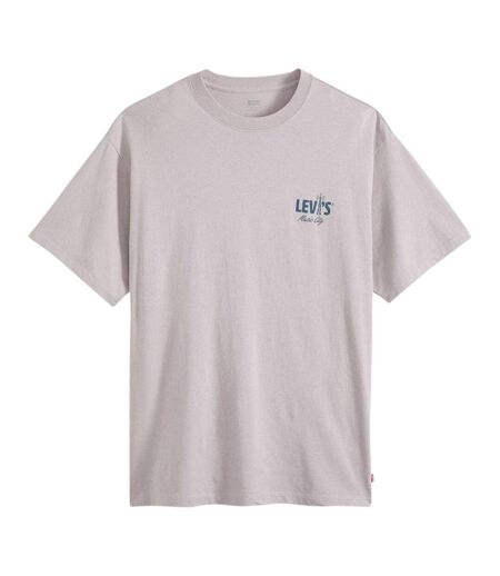 T-shirt Manches Courtes Music City Homme Gris Clair Levis