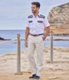 Wit overhemd met chambray details  Atlas For Men