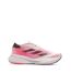 Chaussures de running blanches/roses femme adidas adizero-2