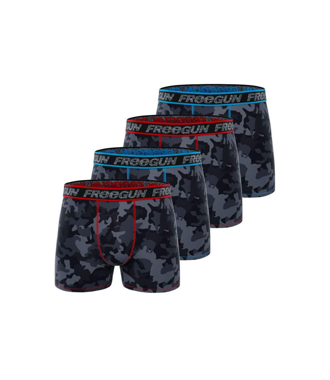 Lot de 4 boxers homme dynamique Freegun-1