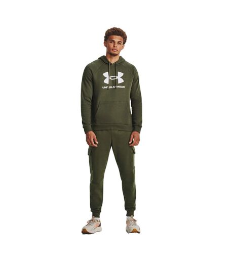 Sweat À Capuche Motif/style Logo Homme Vert Under Armour