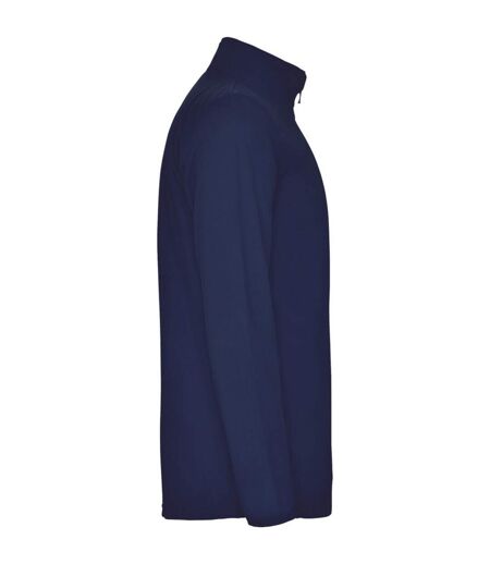 Mens Himalaya Quarter Zip Fleece Jacket Navy Blue Roly