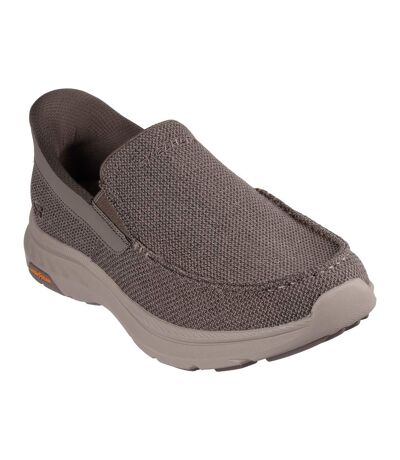Mens Pollard Wilfred Slip-in Trainers Taupe Skechers