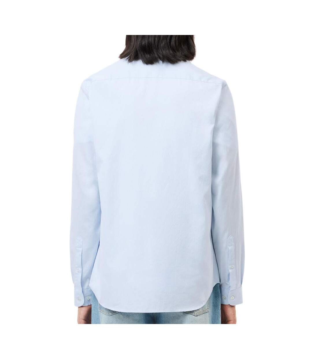 Chemise bleu homme lacoste adult popeline-2