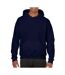 Sweatshirt à capuche unisexe bleu marine Gildan