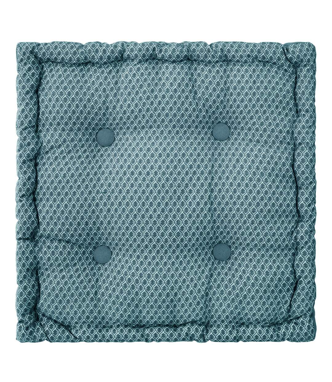 Coussin de sol carré en coton à motif Otto-1