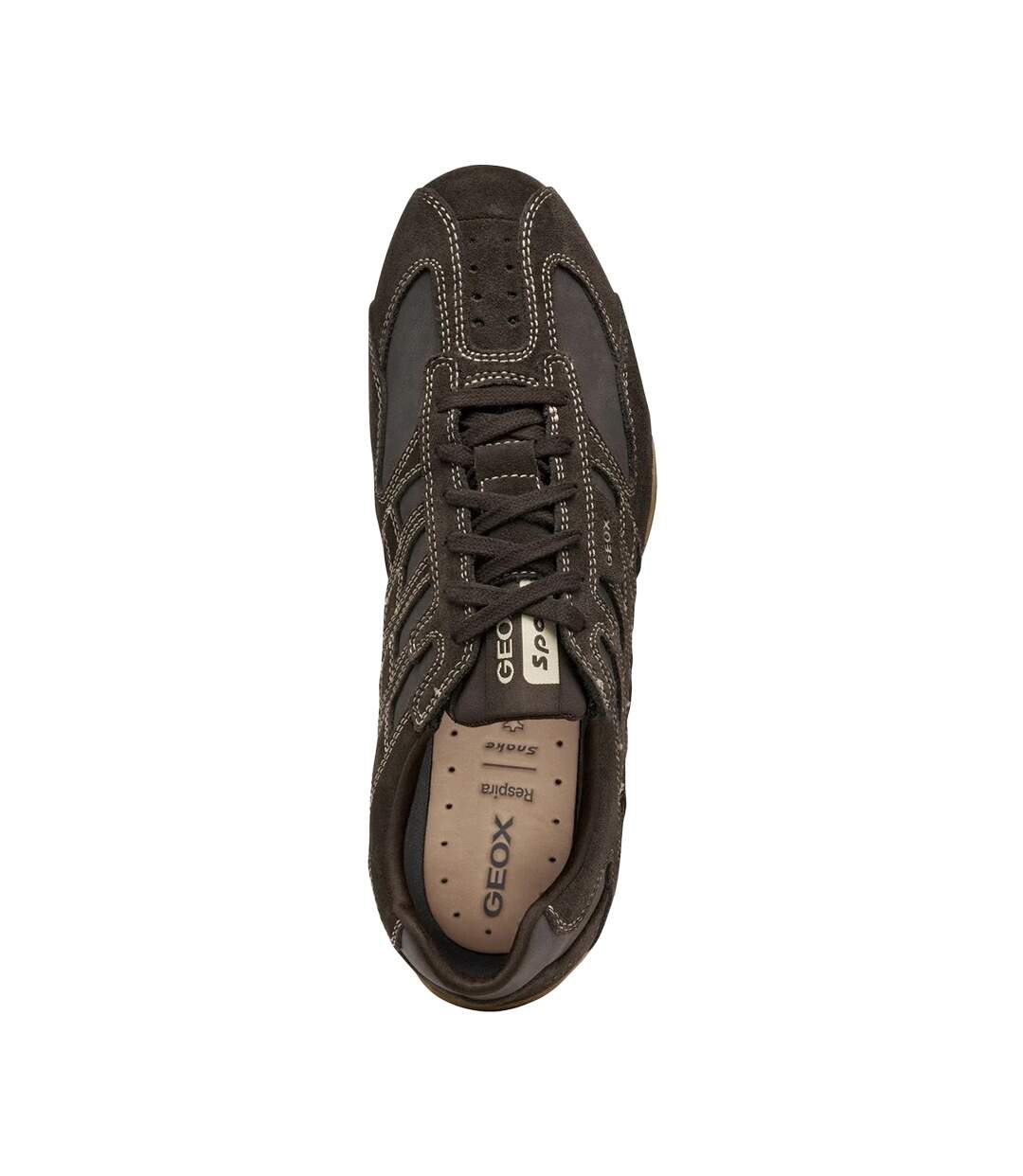 Baskets U Snake Homme Marron Foncé Geox-3