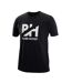 T-shirt Overbranded Homme Noir Bauer-1