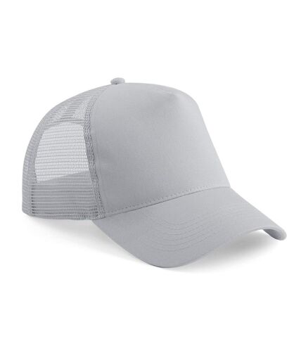 Beechfield Mens Half Mesh Trucker Cap / Headwear (Light Grey/ Light Grey) - UTRW260