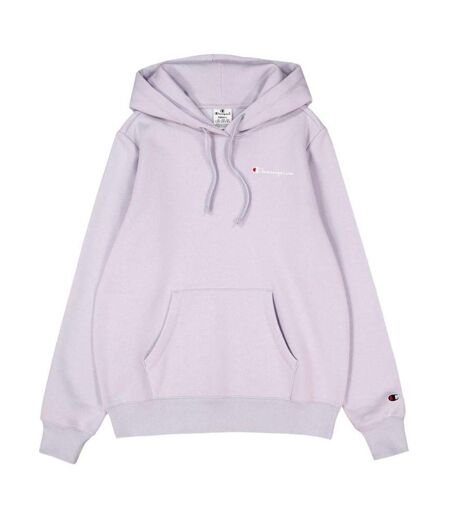Sweat À Capuche Motif/style Logo Sur Poitrine Femme Violet Clair Champion