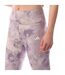 Legging Motif/style Fleur Train Essentials Femme Blanc Rose Adidas-3