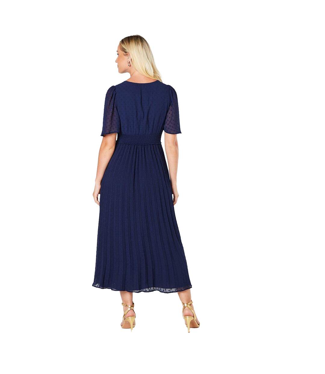 Robe mi-longue femme bleu marine Dorothy Perkins