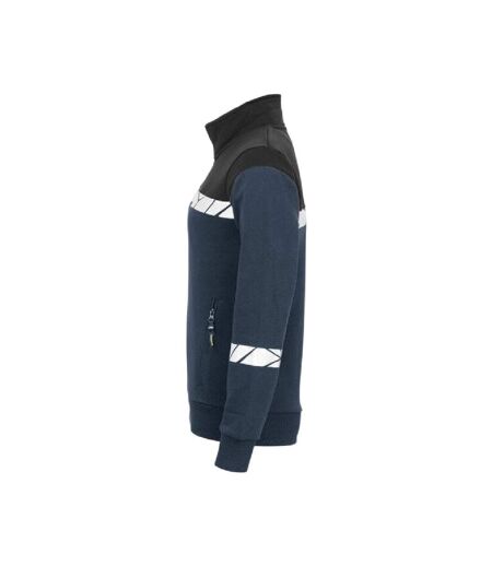 Womens/ladies Progression 7105 Reflective Sweatshirt Navy Black Projob