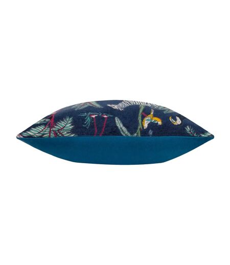 Wylder Tropics Wilds Cotton Tropical Throw Pillow Cover (Navy) (55cm x 55cm)