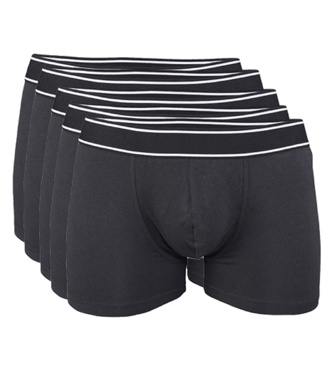 Lot 5 Boxers shorty Homme K800 - coton - noir