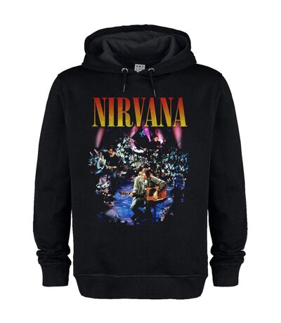 Unisex adult live in new york nirvana hoodie black Amplified