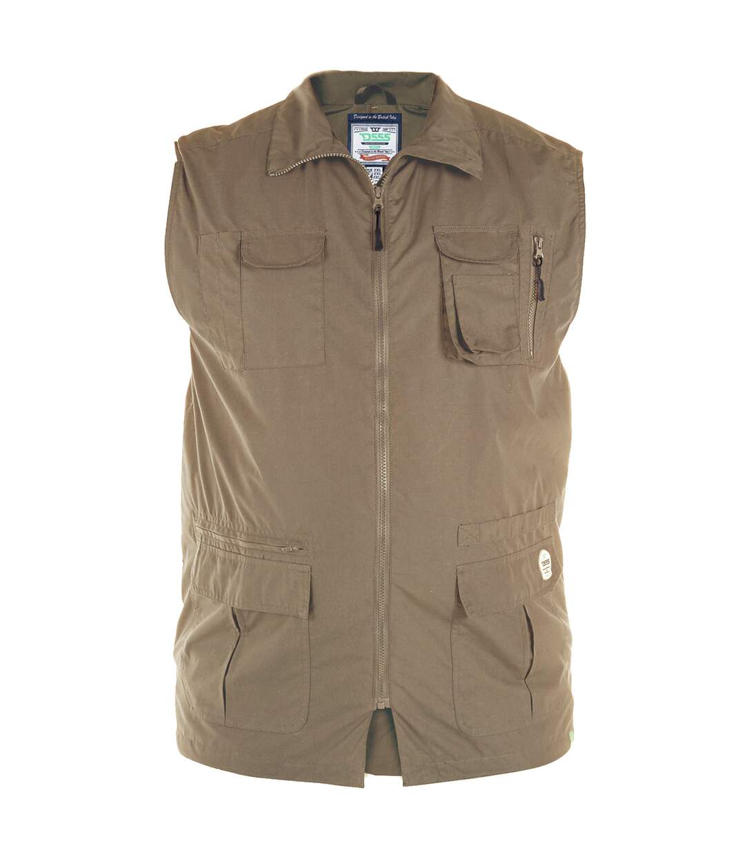 Duke Mens Enzo Kingsize Multi Pocket Hunting Vest (Walnut) - UTDC200-1