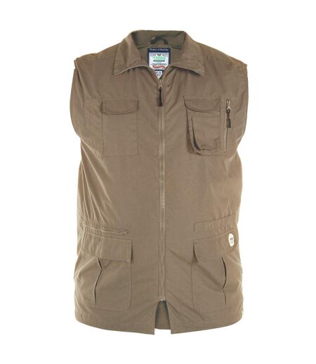 Duke Mens Enzo Kingsize Multi Pocket Hunting Vest (Walnut) - UTDC200