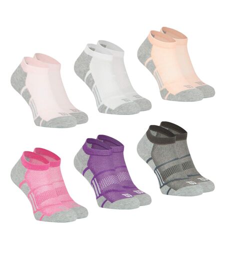 Lot de 6 paires de chaussettes ultra courtes femme Sport Wilson