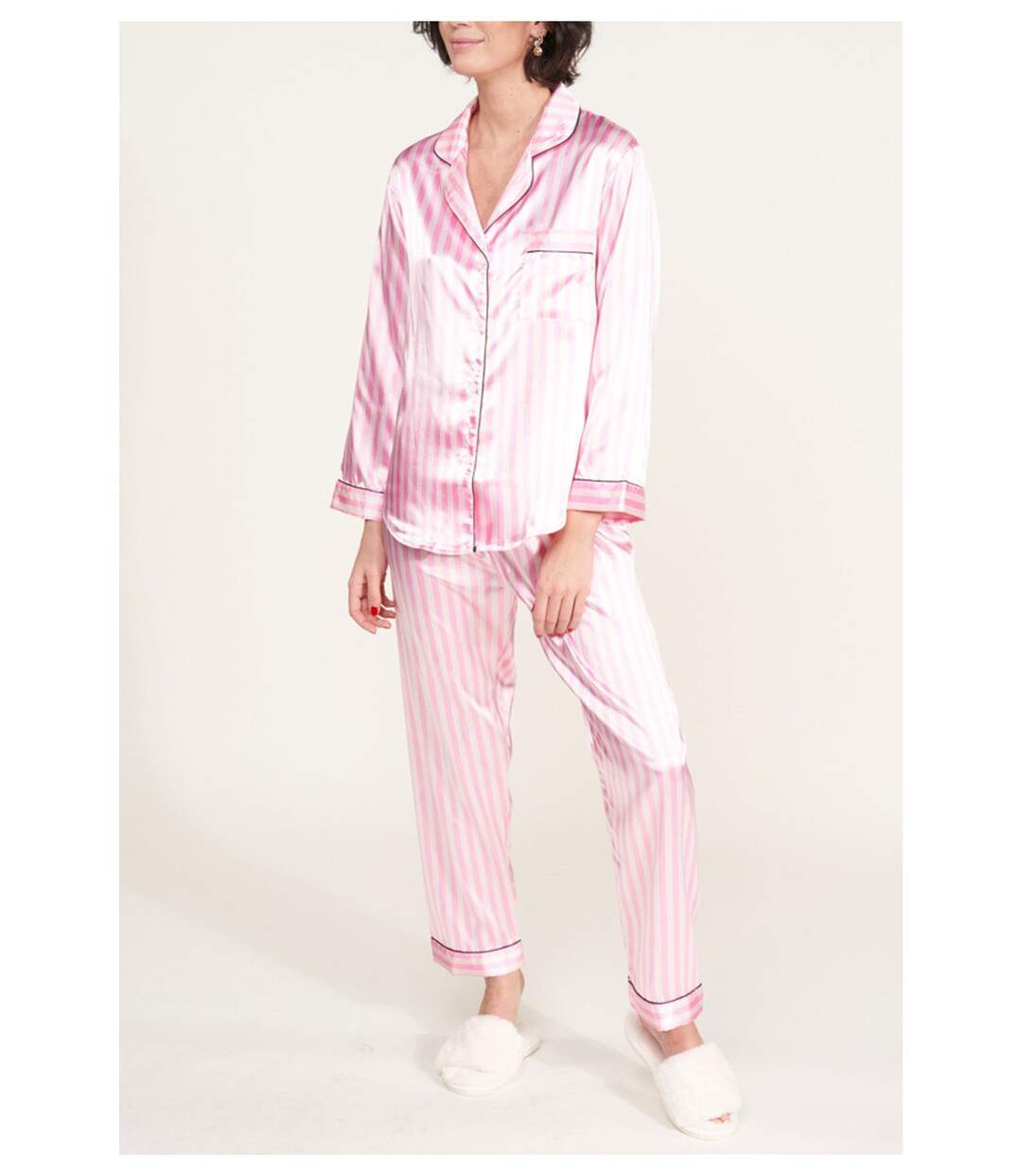 Pyjama fluide en satin